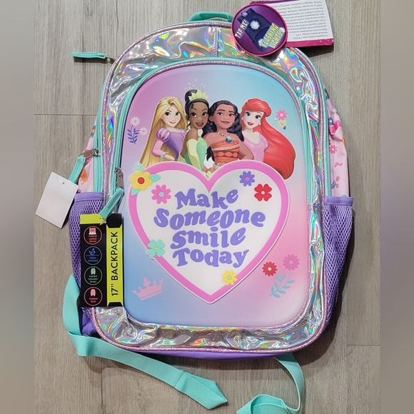 🆕️ Disney Princess Light Up Backpack 17" - Picture 1 of 7